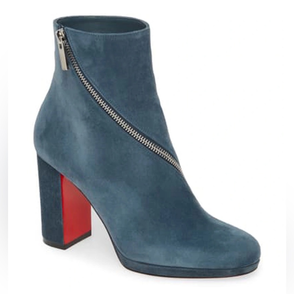 Christian Louboutin Birgitta Boots Suede Blue 37.5